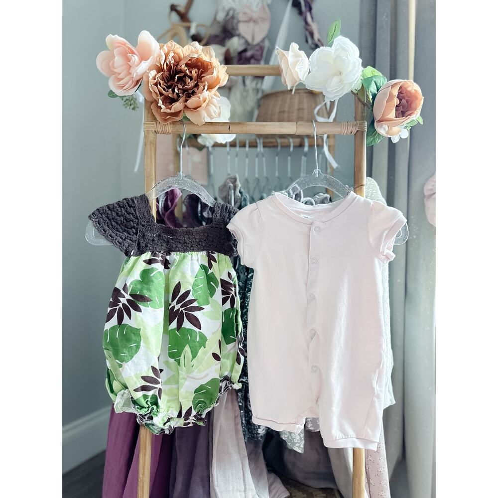 Darling Lot Baby Gap Boho & Blush Pink Romper 3-6mths